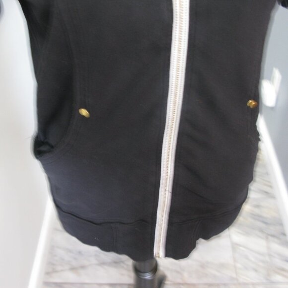 GUESS Black Short Sleeve Logo Hoodie Size Large - Picture 3 of 6